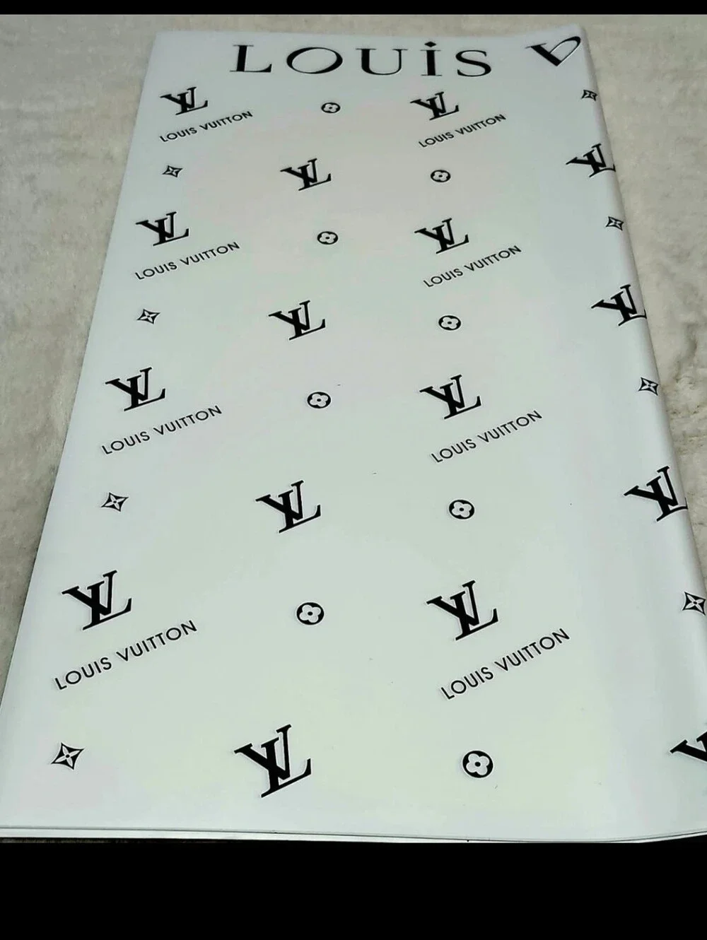 White & Black Floral Wrapping Paper 20 Sheets And 5 Yds Matching Ribbon Set